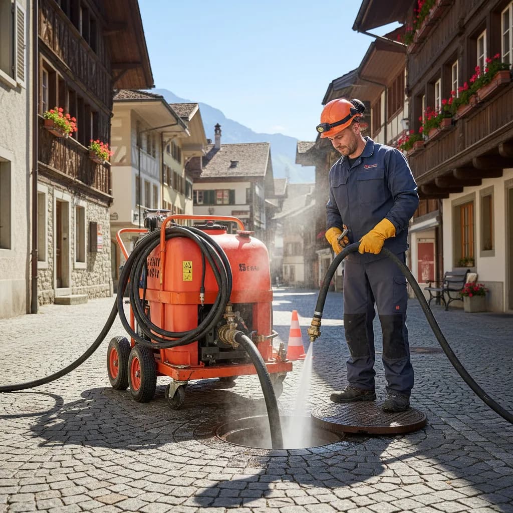 Dégorgement haute pression